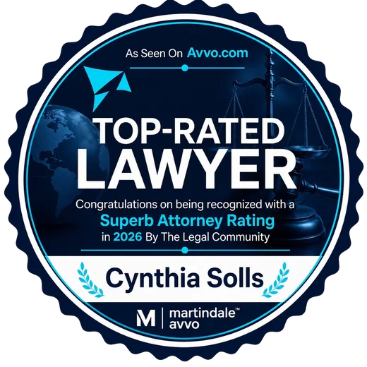 Avvo Top-Rated Lawyer – Cynthia Solls 2026